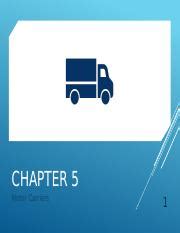 Chapter 5 Motor Carriers Pptx CHAPTER 5 Motor Carriers 1 Development