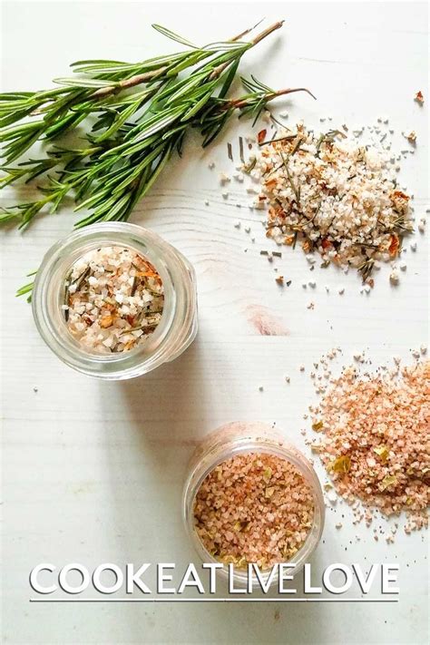 Homemade Herb Salt Blends Recipe Seasoning Recipes Homemade Sauce