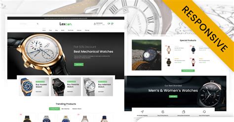 Lexcon Thème réactif WooCommerce pour la boutique de montres