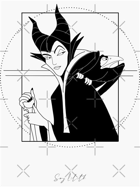 Villains Maleficent Sticker For Sale By Soylilith Redbubble