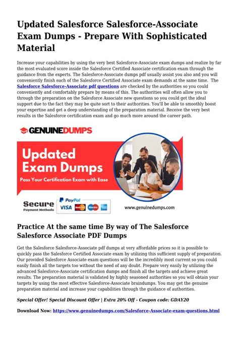 Ppt Salesforce Associate Pdf Dumps For Finest Exam Achievement