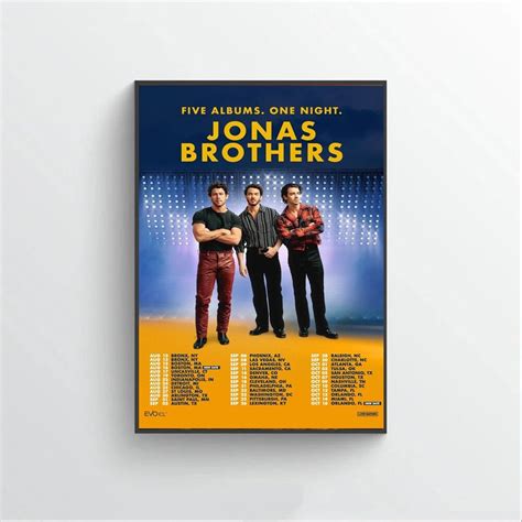 Jonas Brothers 2023 Tour Poster, wall art sold by Evania Tan Chinchilla ...