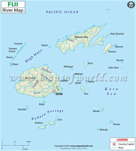 Fiji River Map