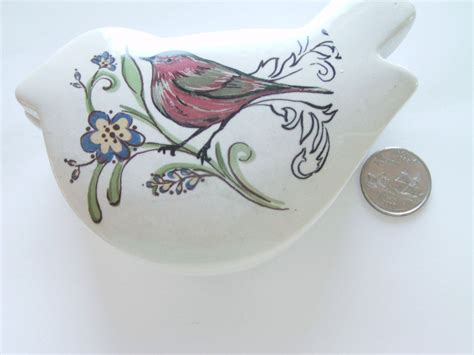 Vintage Porcelain Box Bird Box Trinket Box Bird Items Etsy