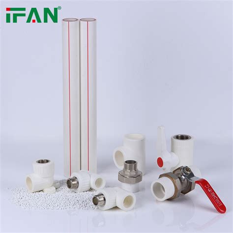 Ifan White Ppr Pipe And Fitting Elbow Tee Mm Pn Ppr Water Pipe