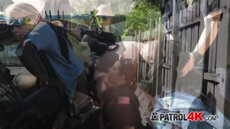 Public Hardcore Interracial Sex With A Big Booty Milf Cop