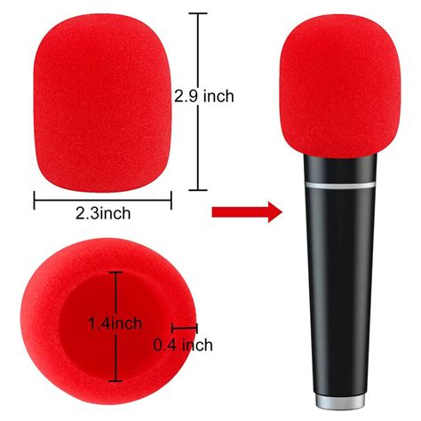 Foam Microphone Covers 4 Pack Rgb And Black Silent Sound System