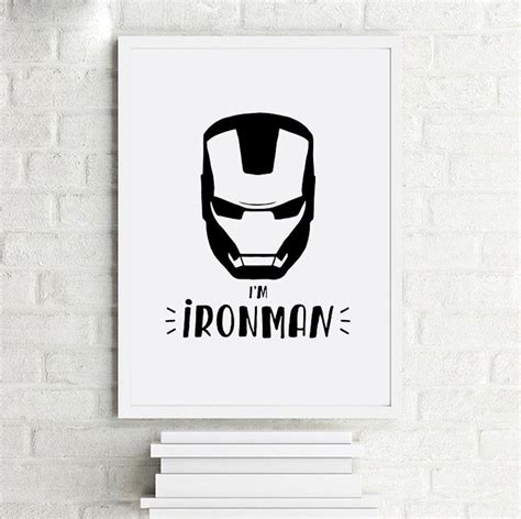 Iron Man Black and White Logo - LogoDix