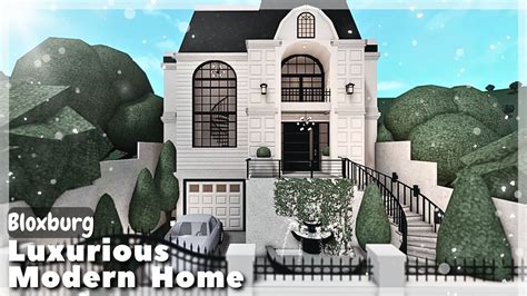 BLOXBURG: Luxurious Modern Home Speedbuild | Roblox House Build - YouTube