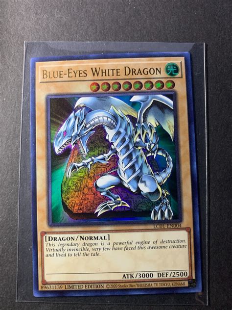 Yugioh Blue Eyes White Dragon Ultra Rare Limited Edition Lc01 En004 P Ebay