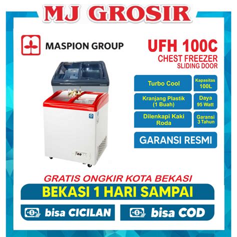 Jual Maspion Ufh C Chest Freezer Box Liter Lemari Pembeku