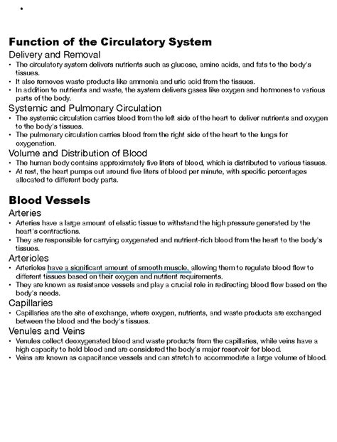 Circulatory System Functions - Function of the Circulatory System ...