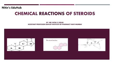 Chemical Reactions Of Steroids And Steroid Nucleus Youtube