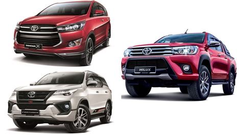 Upgraded Toyota Hilux New Fortuner Variants Innova X Pricing