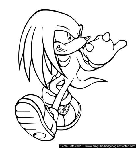 Printable Knuckles Sonic Coloring Pages Sonic Forces Comic Infinite