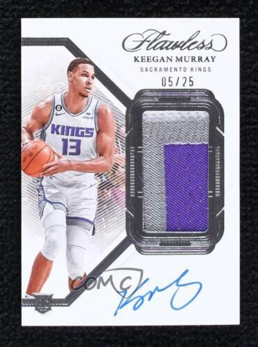 Panini Flawless Vertical Keegan Murray Rpa Rookie Patch