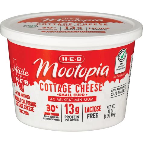 H E B Mootopia Lactose Free Small Curd Cottage Cheese Shop Cottage