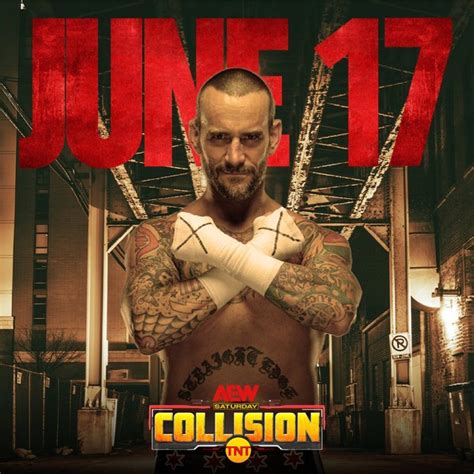 Aew Collision Cm Punks Return Match Announced As Debut Episode Main