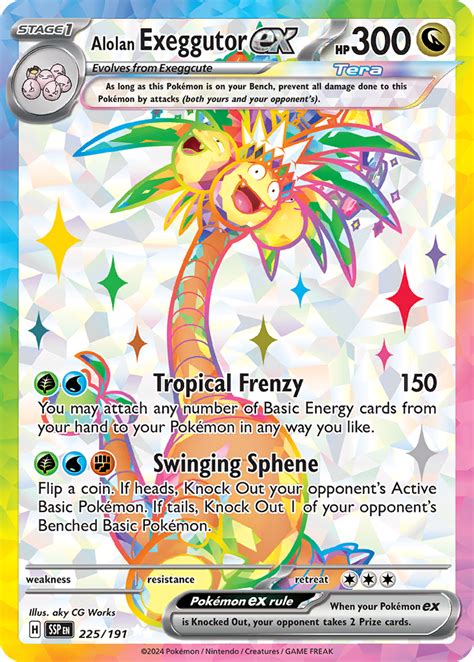 Alolan Exeggutor Ex Surging Sparks SSP 225 PkmnCards