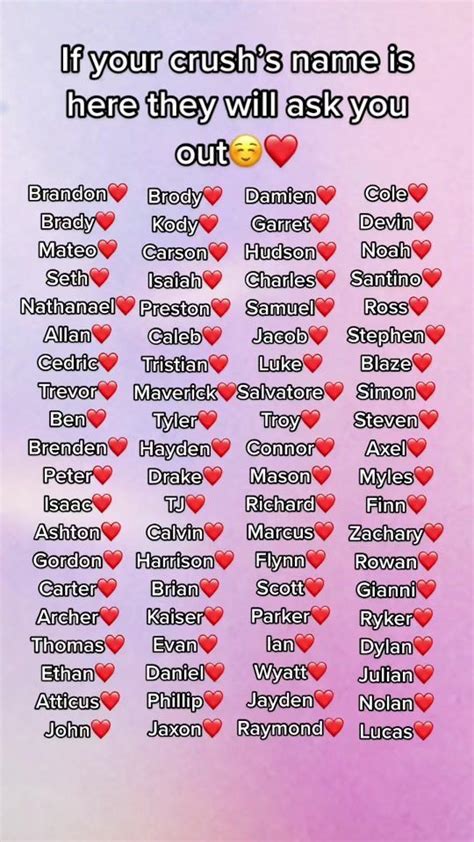 Check Out Your Crushs Name Get A Boyfriend Boyfriend Advice Crush