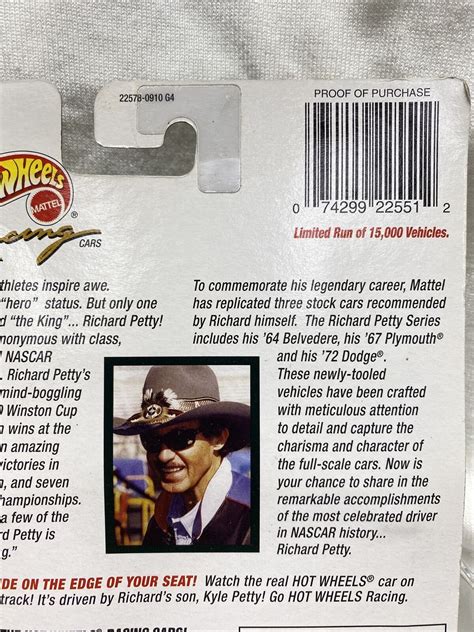 Mavin RARE HOT WHEELS Racing RICHARD PETTY HALL OF FAME Charger Stock Car NASCAR