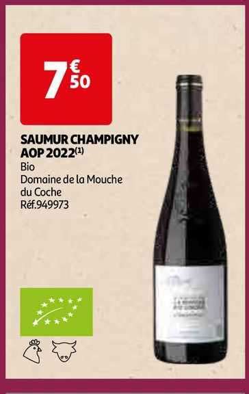 Promo Saumur Champigny Aop 2022 Bio Domaine De La Mouche Du Coche Chez