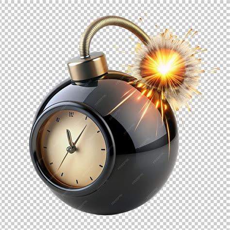 time bomb  transparent background premium ai generated psd