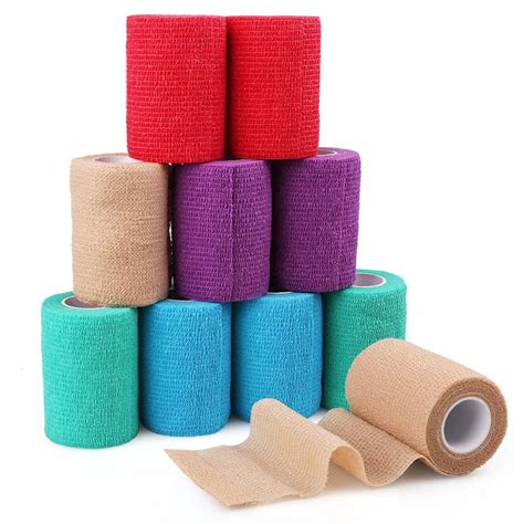 LotFancy Vet Wrap Bandages for Dog Pet Horse, 10 Rolls, 3 in x5 Yards ...