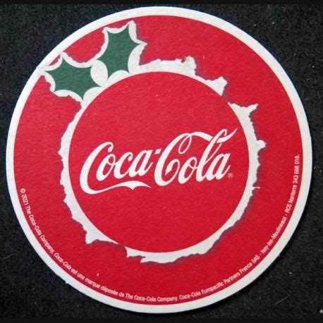 DESSOUS DE VERRE à Coca Cola Noël diamètre 9 cm