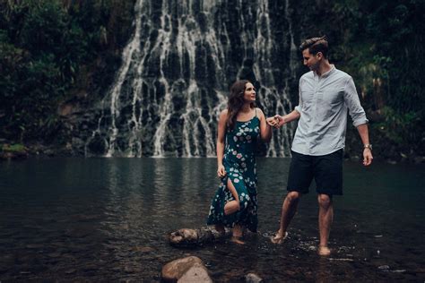 Hold My Hand Couple Near Waterfall By Olga Levien Couples Photo