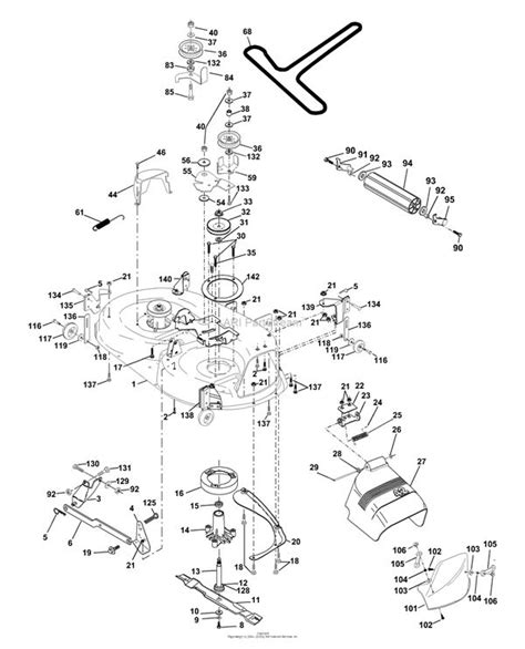 Husqvarna Yth 180 Deck Belt Diagram