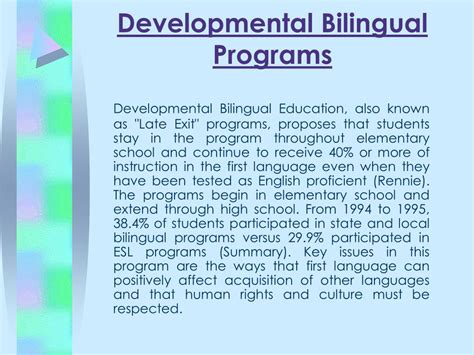 PPT - Bilingual Education PowerPoint Presentation, free download - ID