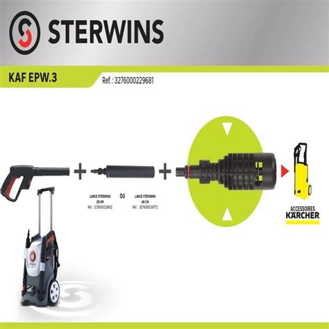 Adaptateur machines STERWINS pour accessoires KARCHER | Leroy Merlin ...