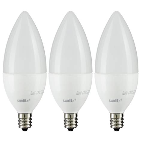 Sunlite 40314 Su Led B11 Torpedo Tip Chandelier Light Bulb 7 Watt 60w