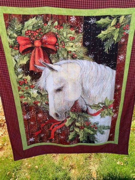 Susan Winget Panel Quilt Christmas Quilt Throw Blanket Etsy