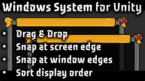 Create A Windows Ui System Inside Unity Unity Tutorial Youtube