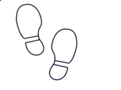 Shoe Print Outline - ClipArt Best