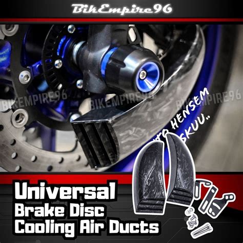 Universal Motorcycle Front Brake Disc Cooling Air Ducts Brake Caliper