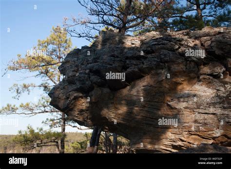 Rock Formations Petit Jean State Park Arkansas Stock Photo Alamy