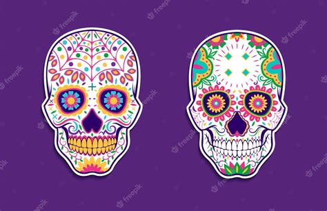 Premium Vector Dia De Los Muertos Sugar Skull