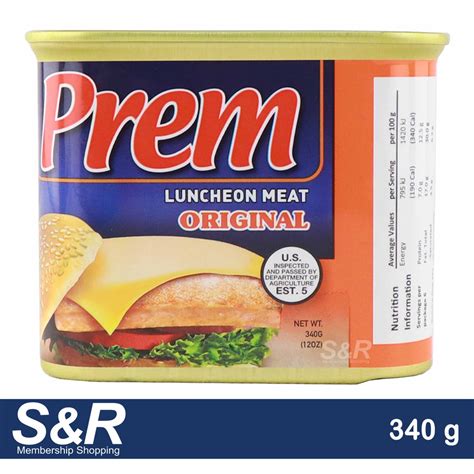 Prem Luncheon Meat Original 340g Shopee Philippines