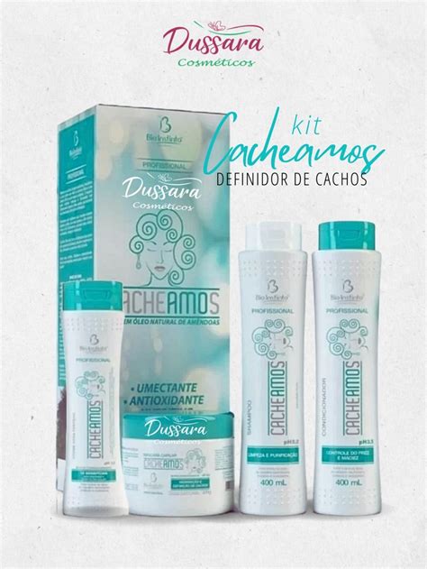 Kit Capilar Cacheamos Itens Dussara Cosmeticos