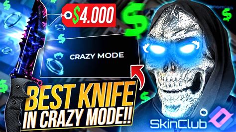 SKINCLUB I TAKE BEST KNIFE IN CRAZY MODE Skinclub Promo Code 2024