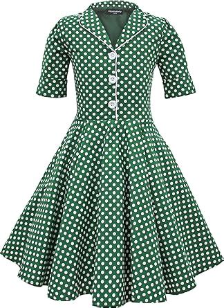 Blackbutterfly Kinder Sabrina Vintage Polka Dots Kleid Im Er Jahre