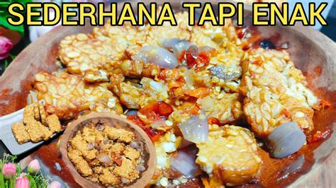 RESEP TEMPE PENYET SAMBAL BAWANG SIMPEL ENAK EKONOMIS COCOK UNTUK