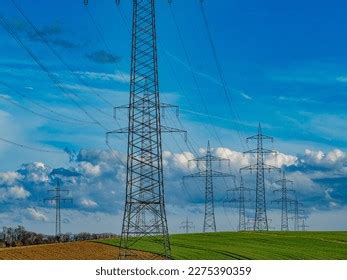 High Voltage Pylons Overhead Line Stock Photo Shutterstock