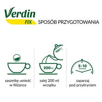 Verdin fix z maliną susz ziołowy 20 szt