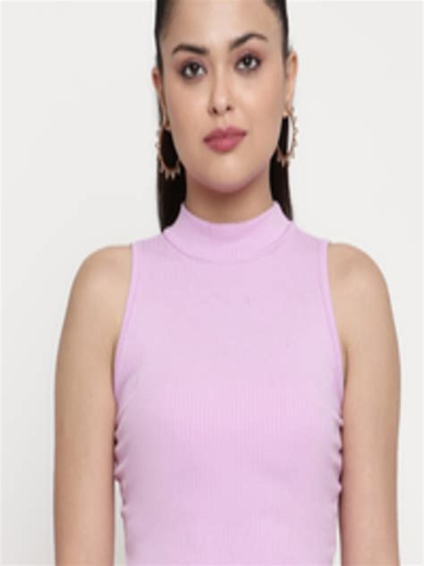 Buy Baesd High Neck Tank Crop Top Tops For Women 24115470 Myntra