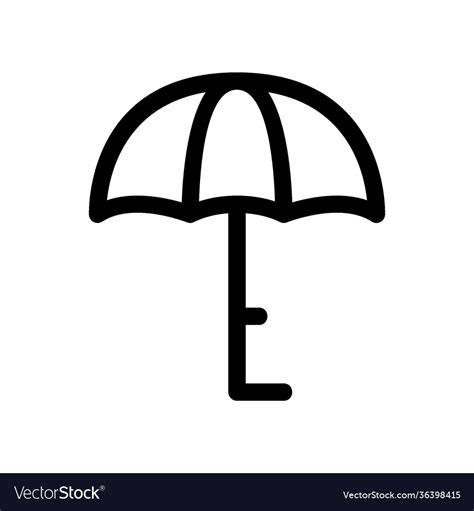 Umbrella icon or logo isolated sign symbol Vector Image