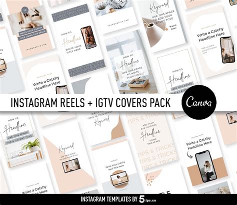 Instagram Templates Reels Igtv Covers Canva Templates For Reels